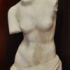 A marble torso sculpture